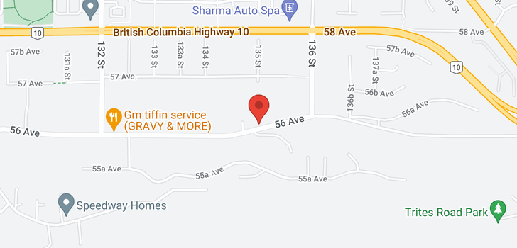 map of 13505 56 AVENUE